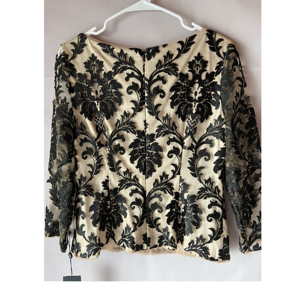 ❤️❤️Adrianna Papell Classic Lace Overlayed Top 8 NWT - Picture 2 of 9